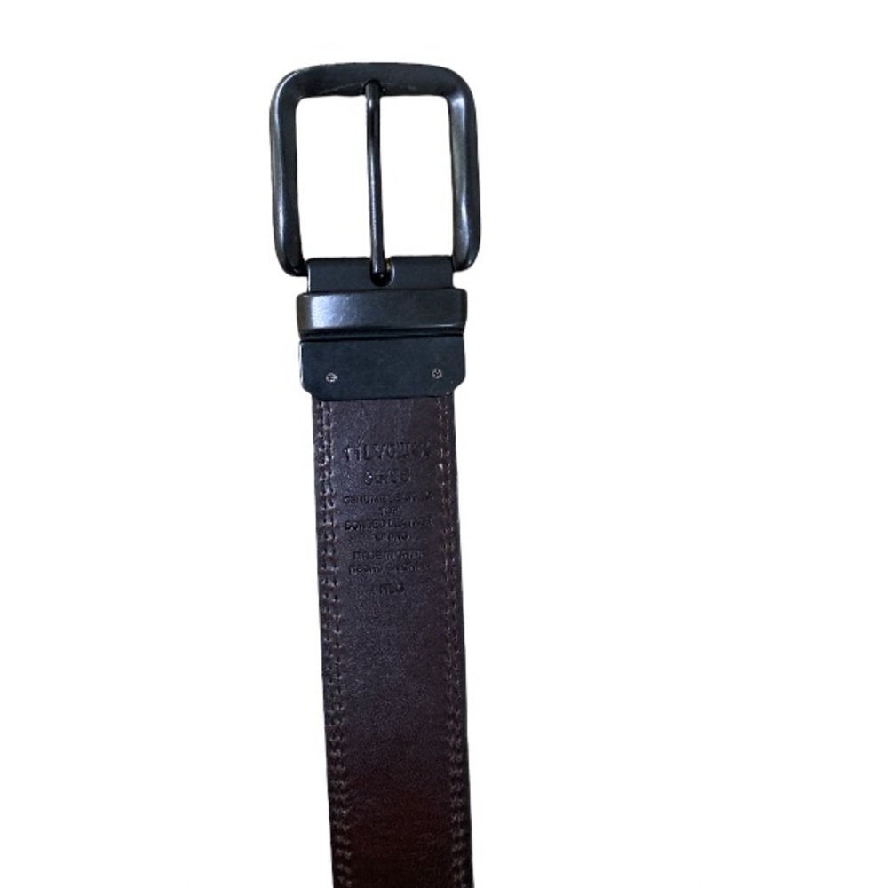 Levi’s Brown Genuine Leather Belt with Charcoal Buckle